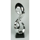 y13571立體雕塑系列  抽象雕塑- 流沙 (電鍍銀)